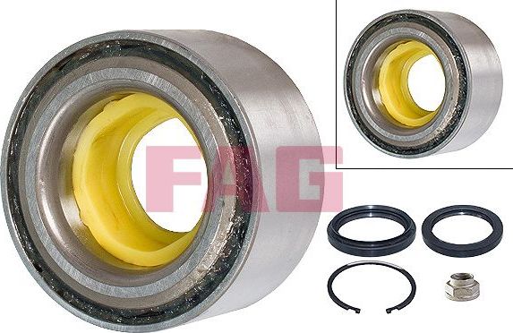 Ступичный подшипник (комплект) Fag передний для Subaru Forester II 2002-2008. Артикул 713 6221 40