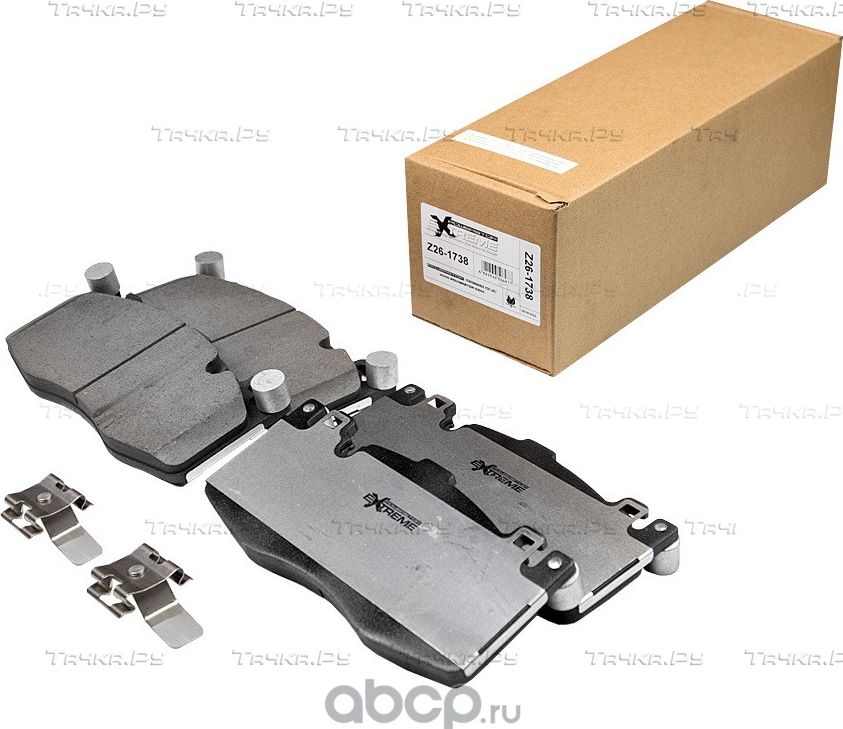 Передние керамические колодки Extreme Street Performance Z26 PowerStop 26-1738. Артикул 261738