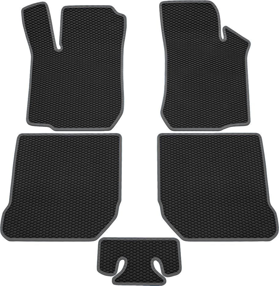 Коврики Rezkon EVA для салона Volkswagen Passat B7 2010-2015 Серый кант. Артикул 9030010302