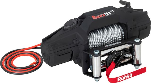 Лебёдка электрическая 12V Runva 4500 кг (стальной трос). Артикул EWXT10000F