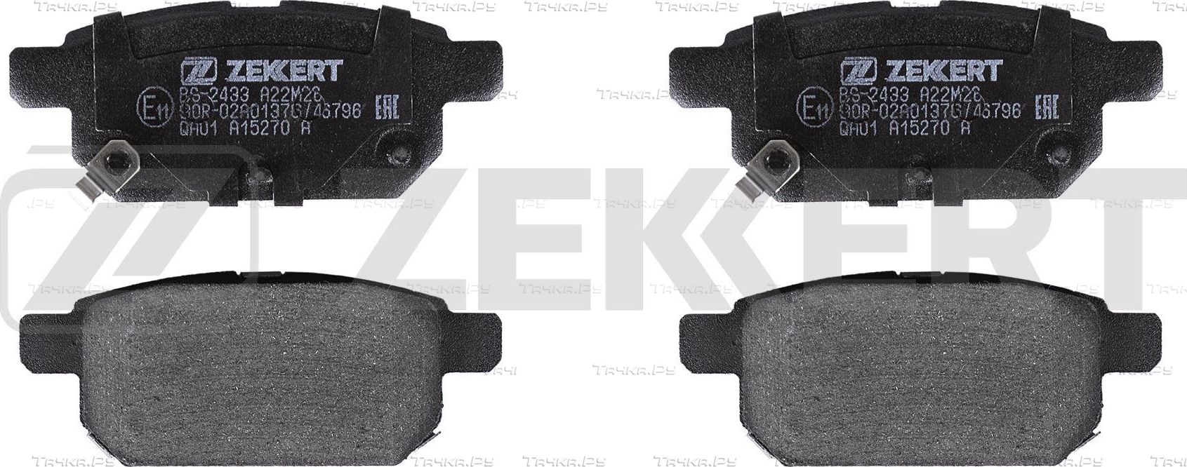 Тормозные колодки Zekkert задние для Suzuki Baleno II 2016-2026. Артикул BS-2433