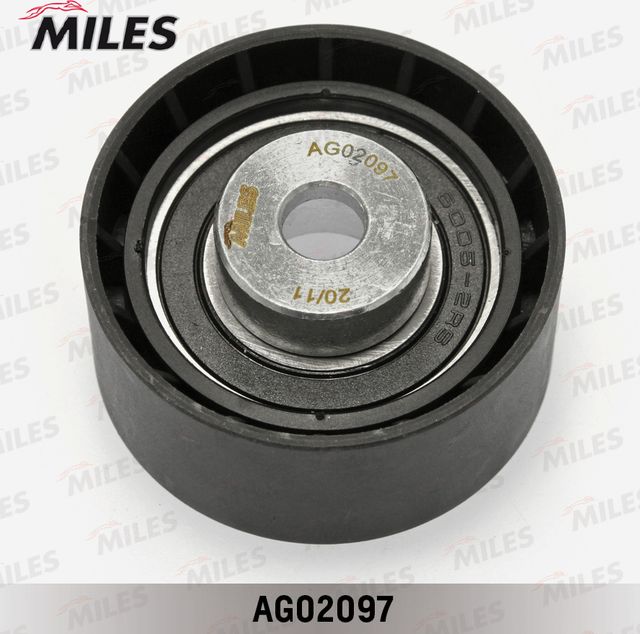Натяжной ролик (натяжитель) приводного поликлинового ремня Miles. Артикул AG02097