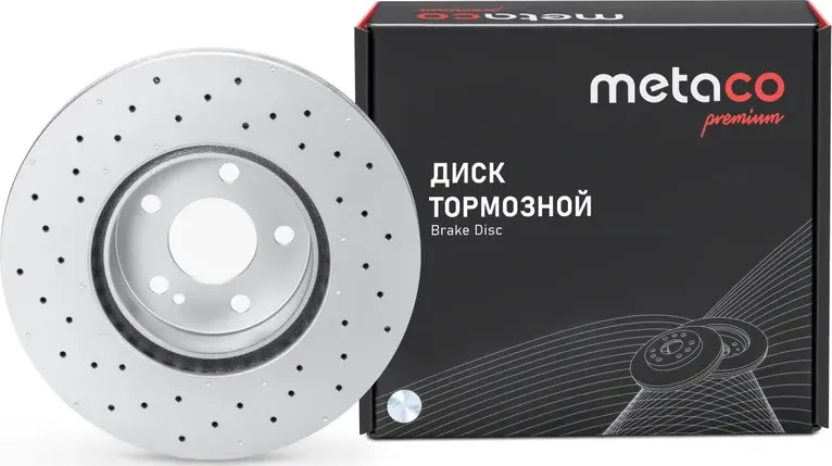 Диск тормозной передний вентилируемый (Metaco). Артикул 3050591