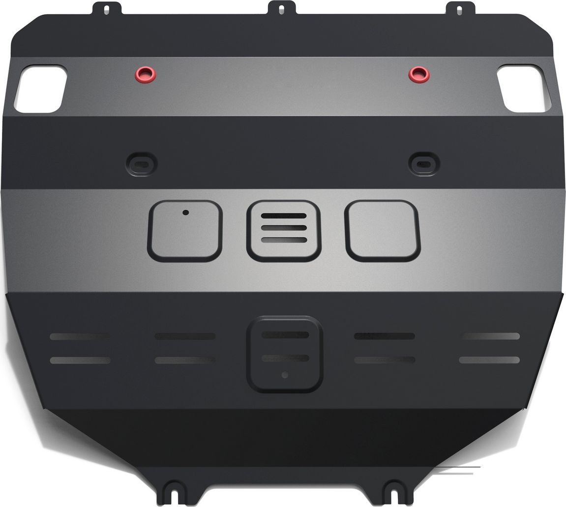 Защита АвтоБРОНЯ для картера и КПП (увеличенная) Geely Atlas 2018-2022. Артикул 111.01921.1