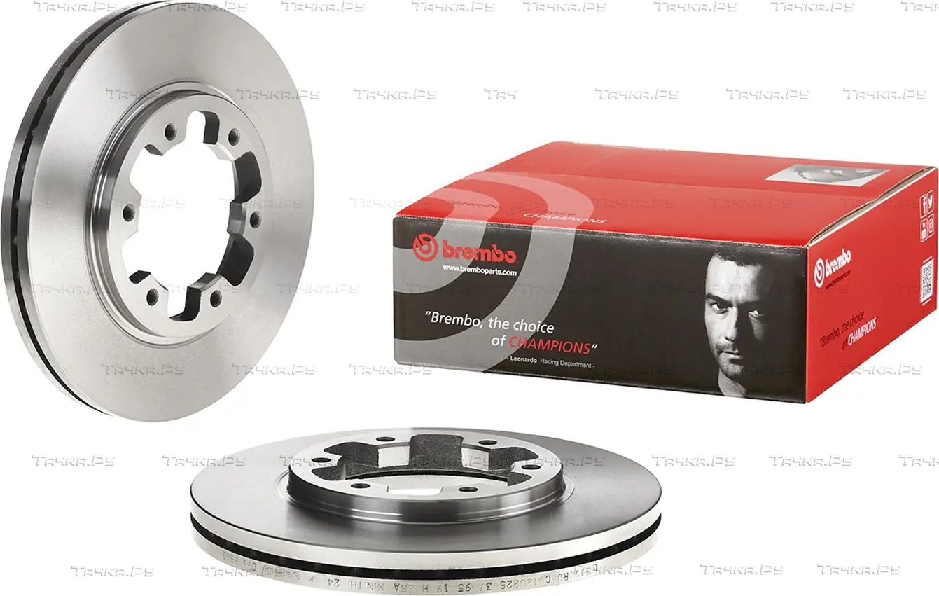 Тормозной диск Brembo передний для Nissan Terrano II 1993-2007. Артикул 09.5055.10