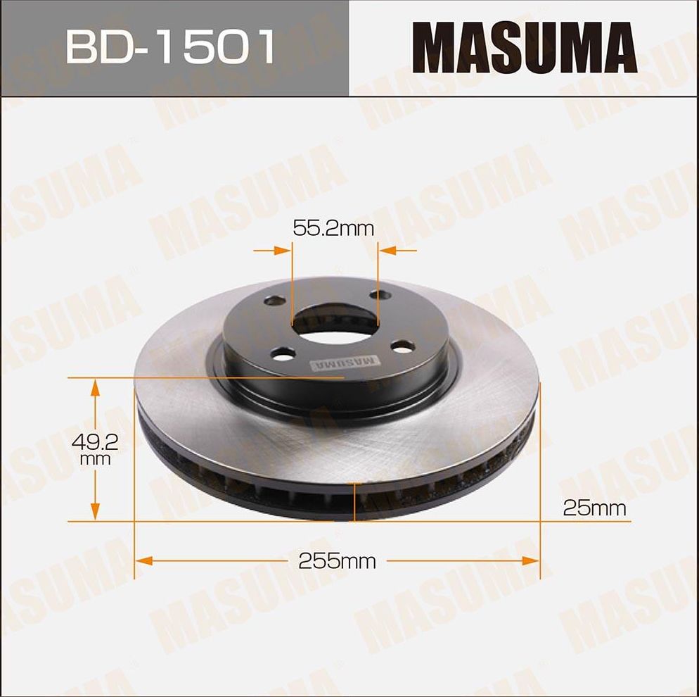 Тормозной диск Masuma. Артикул BD-1501