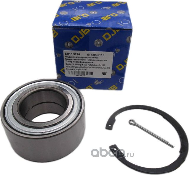 Подшипник ступицы колеса (комплект) передней правой/левой KIA SPORTAGE II (JE) 0 (DJB). Артикул EB109216