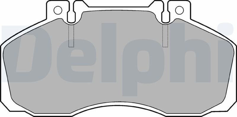 Тормозные колодки Delphi (Semi-Metallic). Артикул LP662