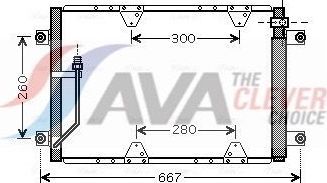 Радиатор кондиционера (конденсатор) AVA (алюминий). Артикул SZ5107D