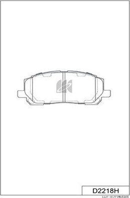 Тормозные колодки MK Kashiyama. Артикул D2218H