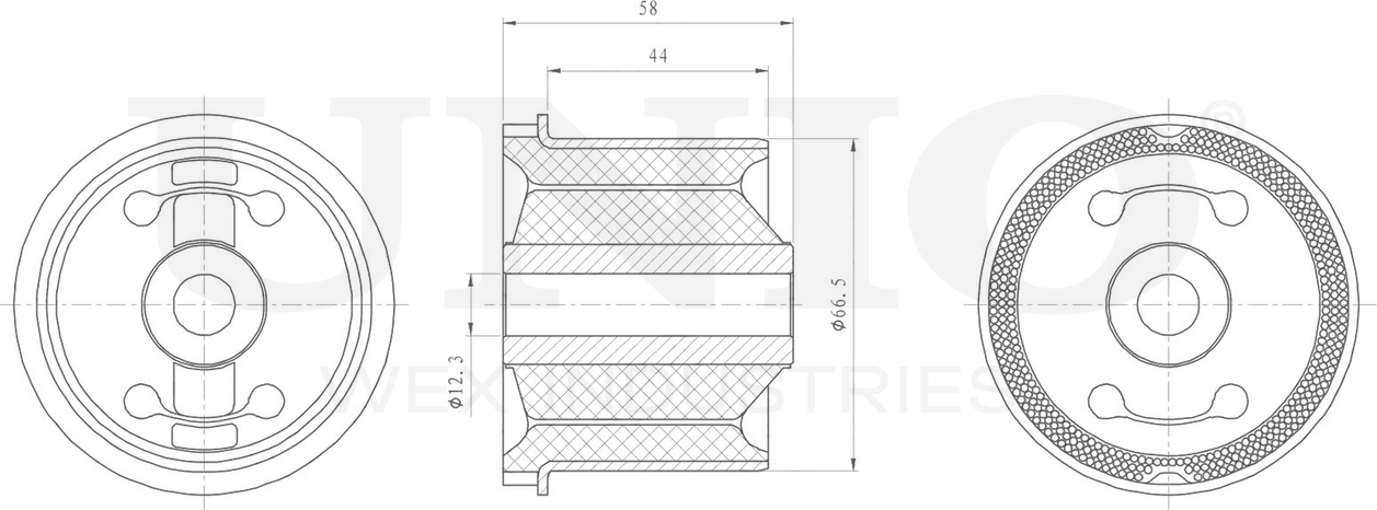 Сайлентблок балки (Unio). Артикул RMP-20297