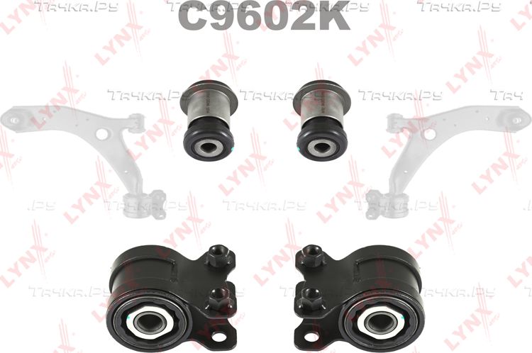 Сайлентблок переднего рычага подвески LYNXauto KIT. Артикул C9602K