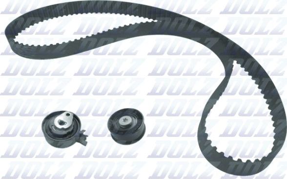 Ремень ГРМ с роликами (комплект) Dolz для Saab 9-3 II 2004-2009. Артикул SKD081