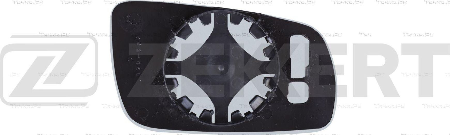Зеркальное стекло бокового зеркала Zekkert левое для Volkswagen Bora 1998-2013. Артикул SP-1150