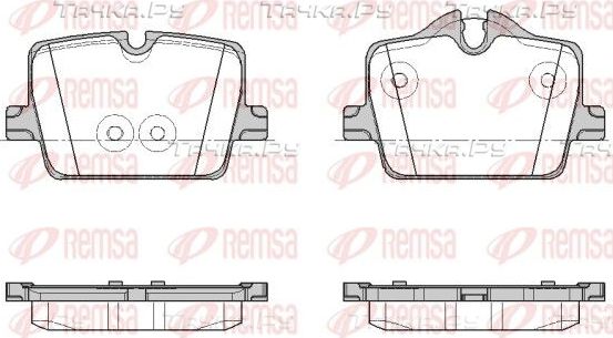 Тормозные колодки Remsa задние для BMW 3 VII (G2x) 2018-2026. Артикул 1874.00