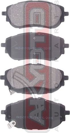 Тормозные колодки Akyoto Packing AKYOTO. Артикул AKD-01105