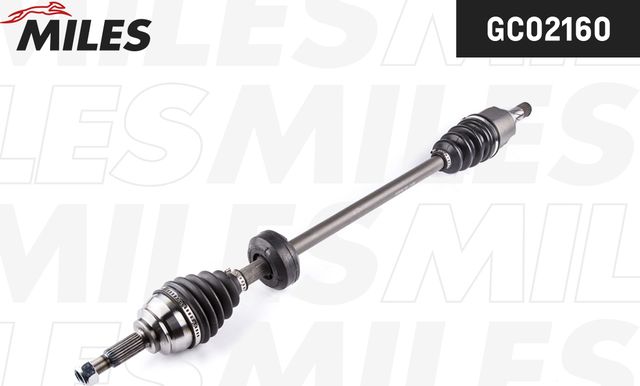 Полуось (привод в сборе, приводной вал) Miles передняя правая для Dacia Sandero I 2008-2012. Артикул GC02160
