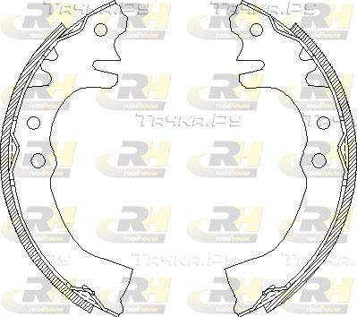 Тормозные колодки RoadHouse задние для Daihatsu Cuore III (L200) 1990-1994. Артикул 4155.00