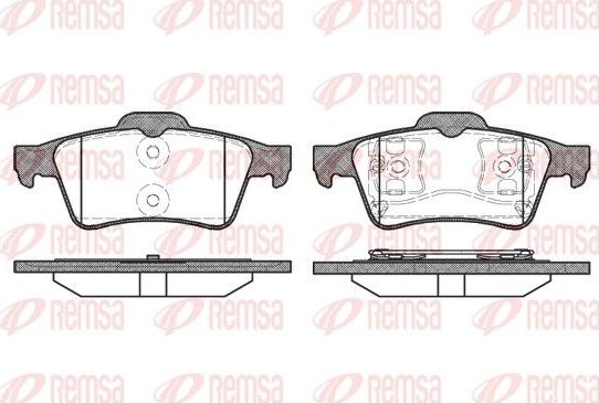 Тормозные колодки Remsa задние для Renault Vel Satis I 2002-2009. Артикул 0842.00