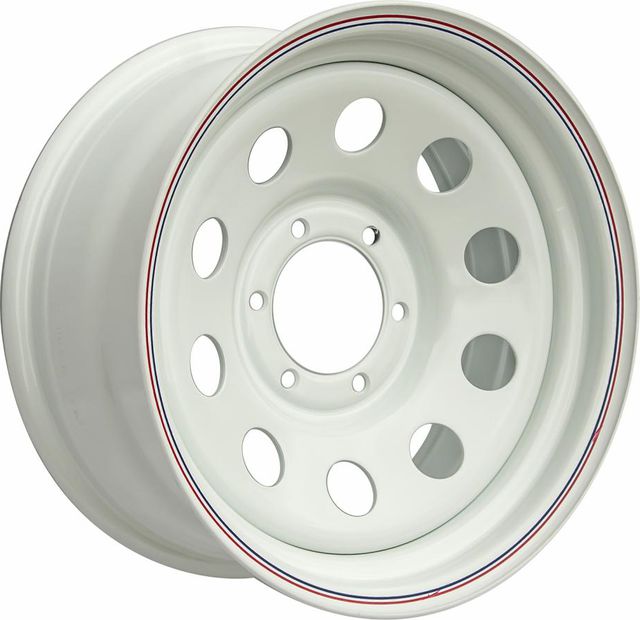 Колёсный диск OFF-ROAD Wheels усиленный стальной белый 6x139,7 8xR17 d110 ET-10 для Mitsubishi Pajero Sport I 1998-2008. Артикул 1780-63910WH-10