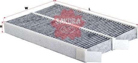 Салонный фильтр Sakura для Citroen Jumpy III 2016-2026. Артикул CAC-21110-S