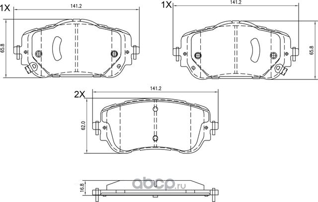 Колодки тормозные HAVAL DARGO 21- перед. (Barnett). Артикул CN014