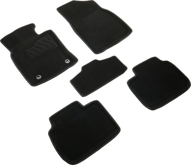 Коврики Seintex 3D ворсовые для салона Toyota Camry XV80 2023-2026 ЧЕРНЫЕ. Артикул 316973