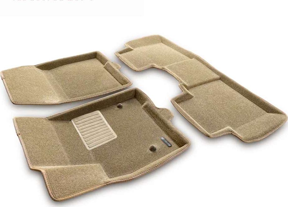 Коврики текстильные Euromat 3D Business для салона Cadillac XT5 2017-2026 БЕЖЕВЫЕ. Артикул EMC3D-001307T