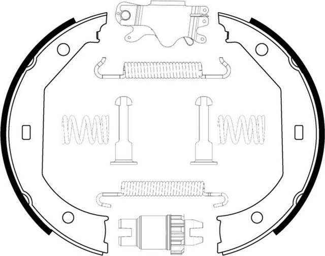 Тормозные колодки (стояночная тормозная система) Bosch задние для BMW 2 F22 2015-2026. Артикул 0 204 113 806