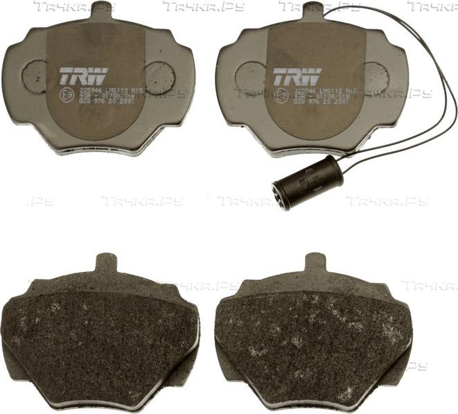 Тормозные колодки TRW COTEC задние для Land Rover Discovery I 1989-1998. Артикул GDB976