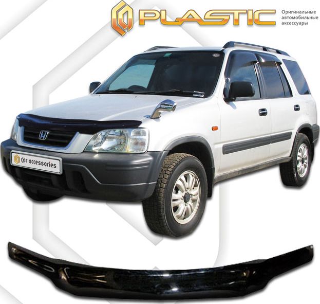 Дефлектор СА Пластик для капота (Classic черный) Honda CR-V 1997-2001. Артикул 2010010100339