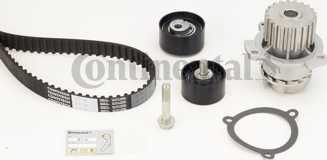 Помпа (водяной насос) с комплектом ремня ГРМ ContiTech для Lada Vesta I 2015-2026. Артикул CT1137WP1