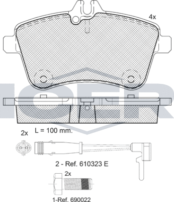 Тормозные колодки Icer. Артикул 181677-700
