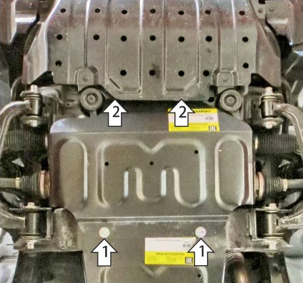 Защита Мотодор для картера Jac T9 2024-2026. Артикул 78316
