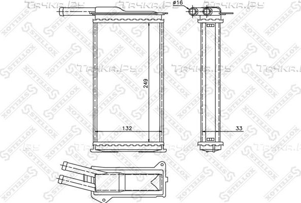 Радиатор отопителя (печки) Stellox. Артикул 10-35009-SX