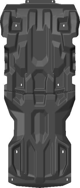 Защита композитная АВС-Дизайн для картера и КПП Toyota Sequoia 2022-2026. Артикул 24.41K