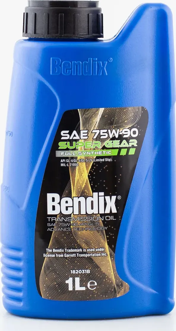 Масло трансмиссионное 1л.  синтетика BENDIX SUPER GEAR 75W-90 API GL-4/GL-5/GL-5 LS (Limited Slip)   Bendix. Артикул 182031b