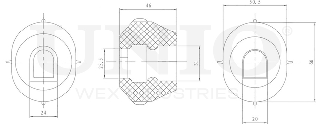 Опора двигателя (Unio). Артикул RMP-16001