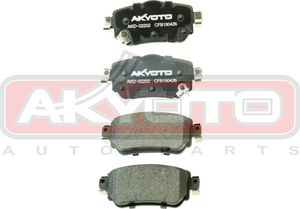 Тормозные колодки Akyoto задние для Nissan X-Trail T32 2013-2025. Артикул AKD-02202