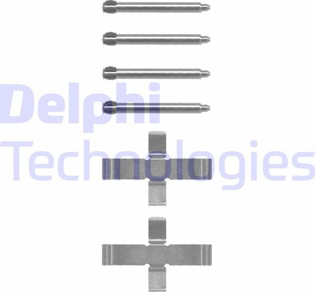 Комплект монтажный тормозных колодок Delphi. Артикул LX0070