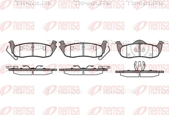 Тормозные колодки Remsa задние для Jeep Commander XK, XH 2005-2010. Артикул 1106.10