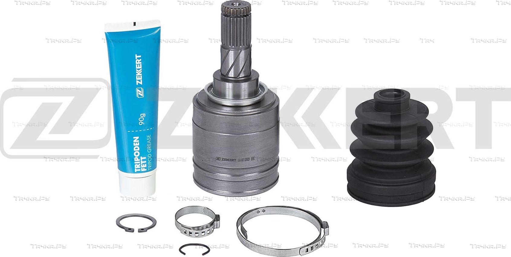Шрус внутренний (граната) Zekkert передний левый для Nissan Sunny N14 1990-1995. Артикул GS-5485