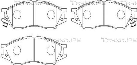 Тормозные колодки HSB. Артикул HP8371