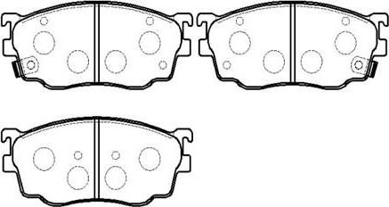 Тормозные колодки HSB передние для Mazda Premacy I (CP) 2001-2005. Артикул HP8235