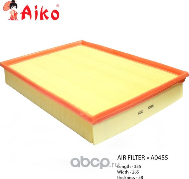 Фильтр воздушный MERCEDES Srinter, VOLKSWAGEN Crafter (2006-) (2E01296 (Aiko). Артикул A0455