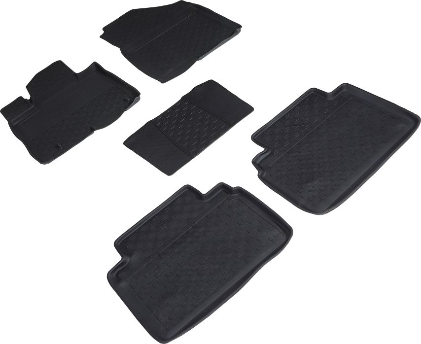 Коврики резиновые Seintex с высоким бортиком для салона Hyundai Tucson IV (длинная база) 2021-2026. Артикул 96356