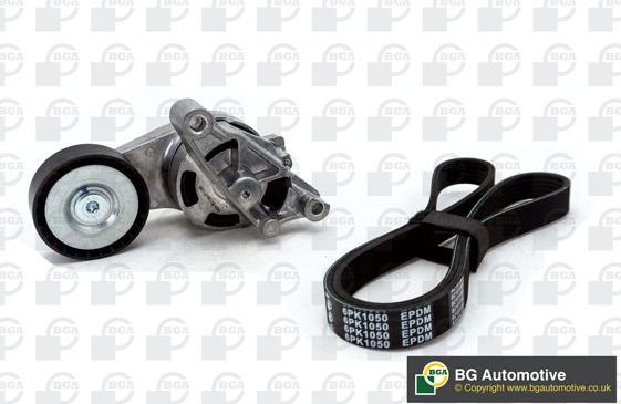 Приводной ремень поликлиновой с роликами (комплект) BGA для Audi A3 II (8P) 2003-2013. Артикул DB9607K