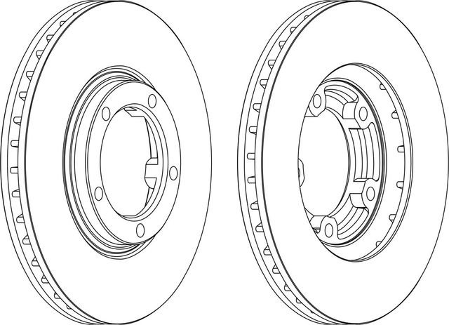 Тормозной диск Ferodo PREMIER Coat+ disc передний для Hyundai Porter III 1994-2004. Артикул DDF1404C