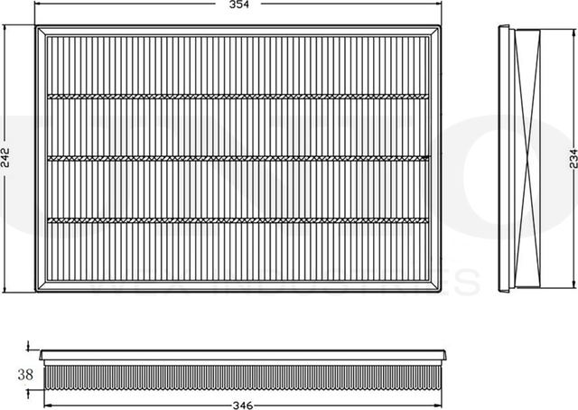 Фильтр воздушный (Unio). Артикул FLT-10183