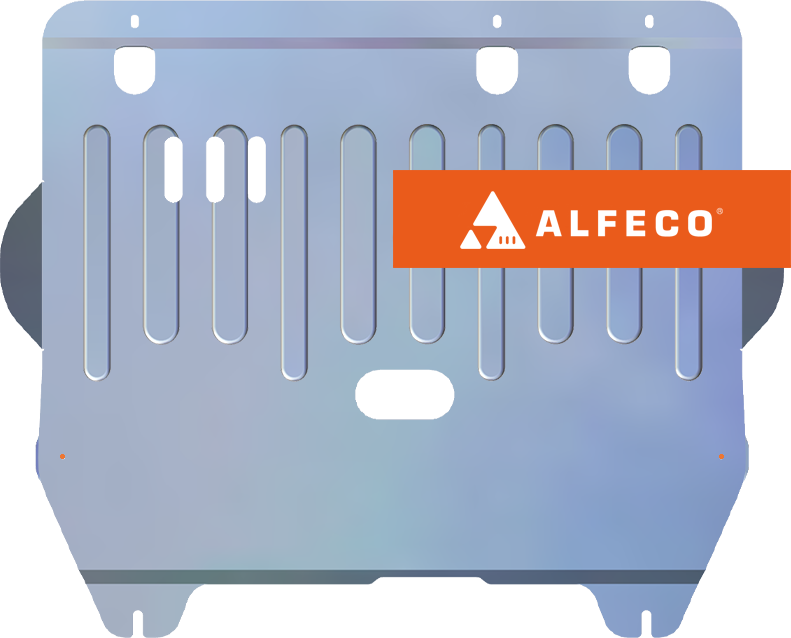 Защита алюминиевая Alfeco для картера и КПП Citroen C5 II 2008-2017. Артикул ALF.04.03 AL4